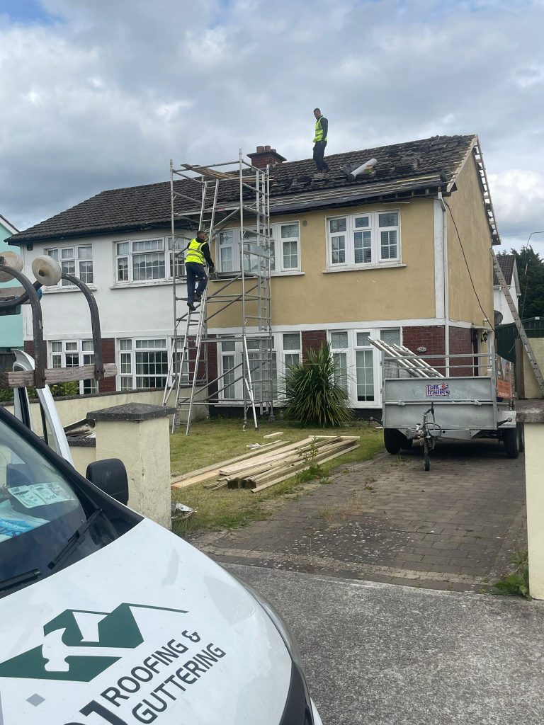 dj roofing repairing a roof in Meath